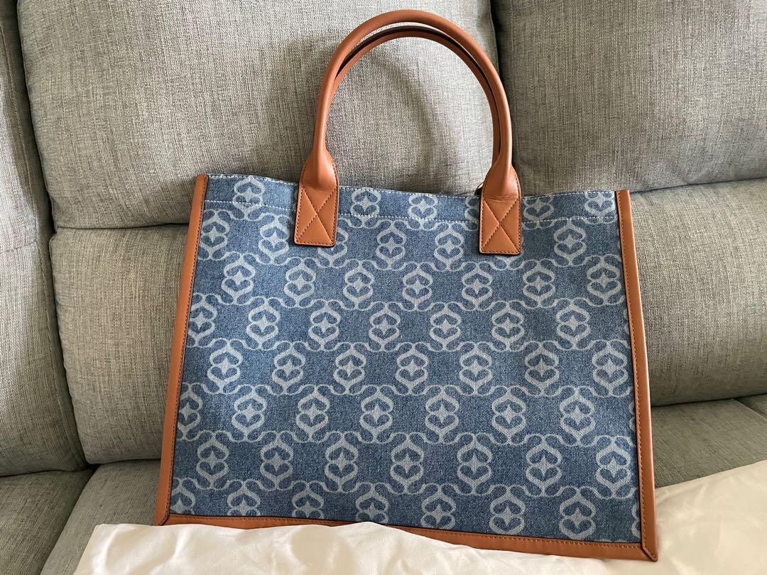Sandro denim shop tote bag