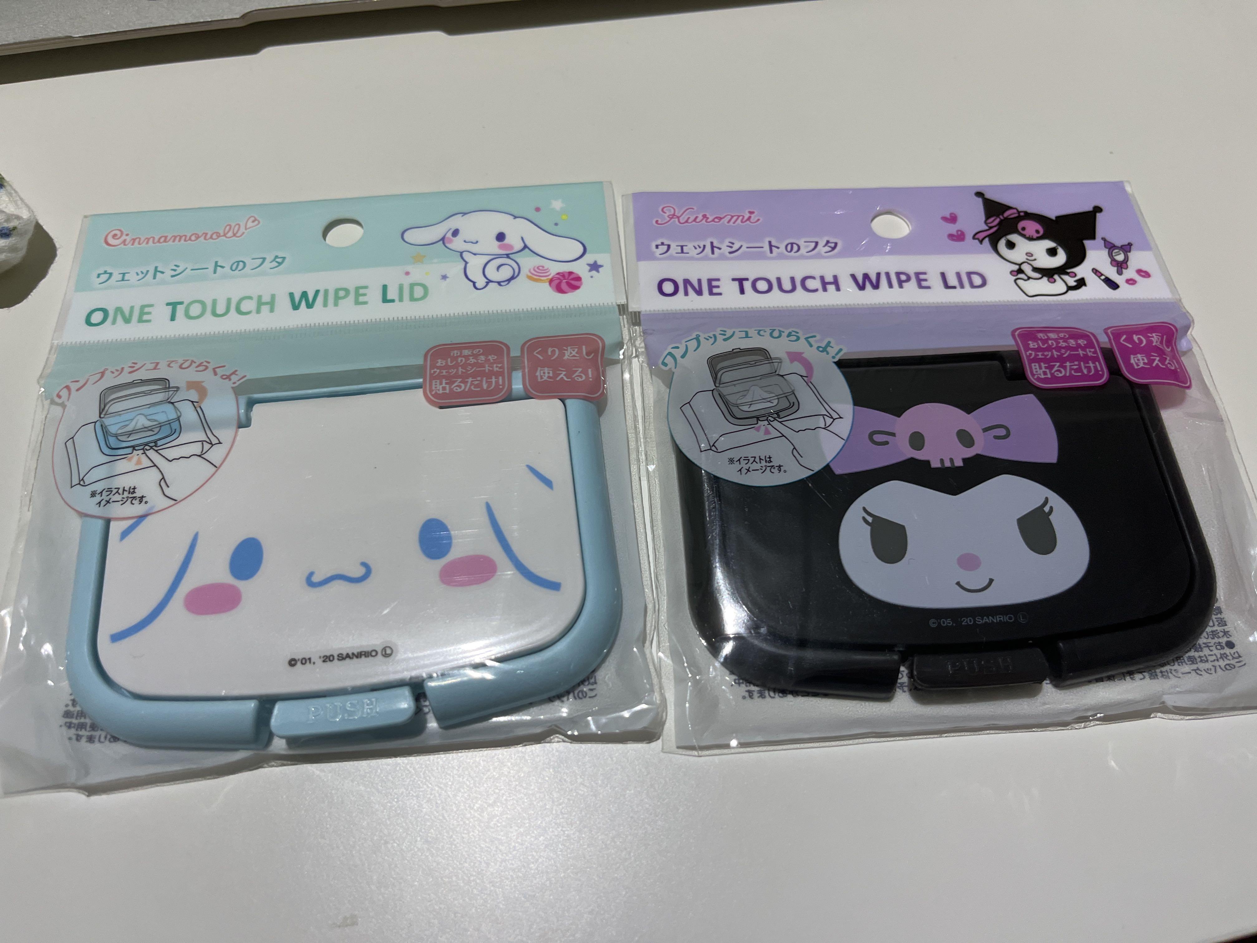 Sanrio kuromi cinnamoroll one touch wipe lid daiso, Beauty & Personal Care,  Sanitisers & Disinfectants on Carousell