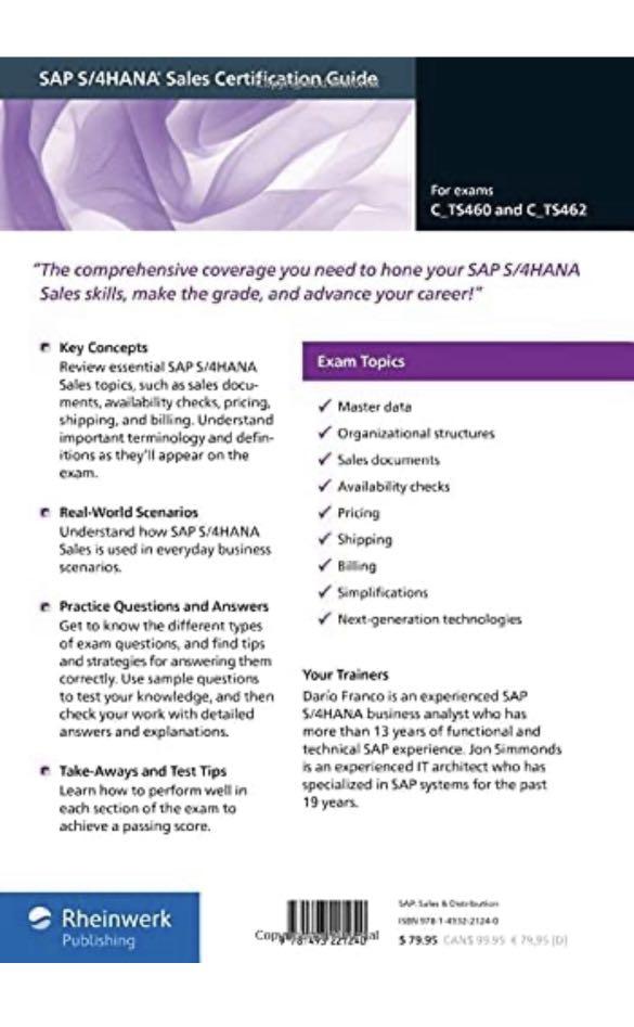 Valid C-TS462-2021 Exam Pattern