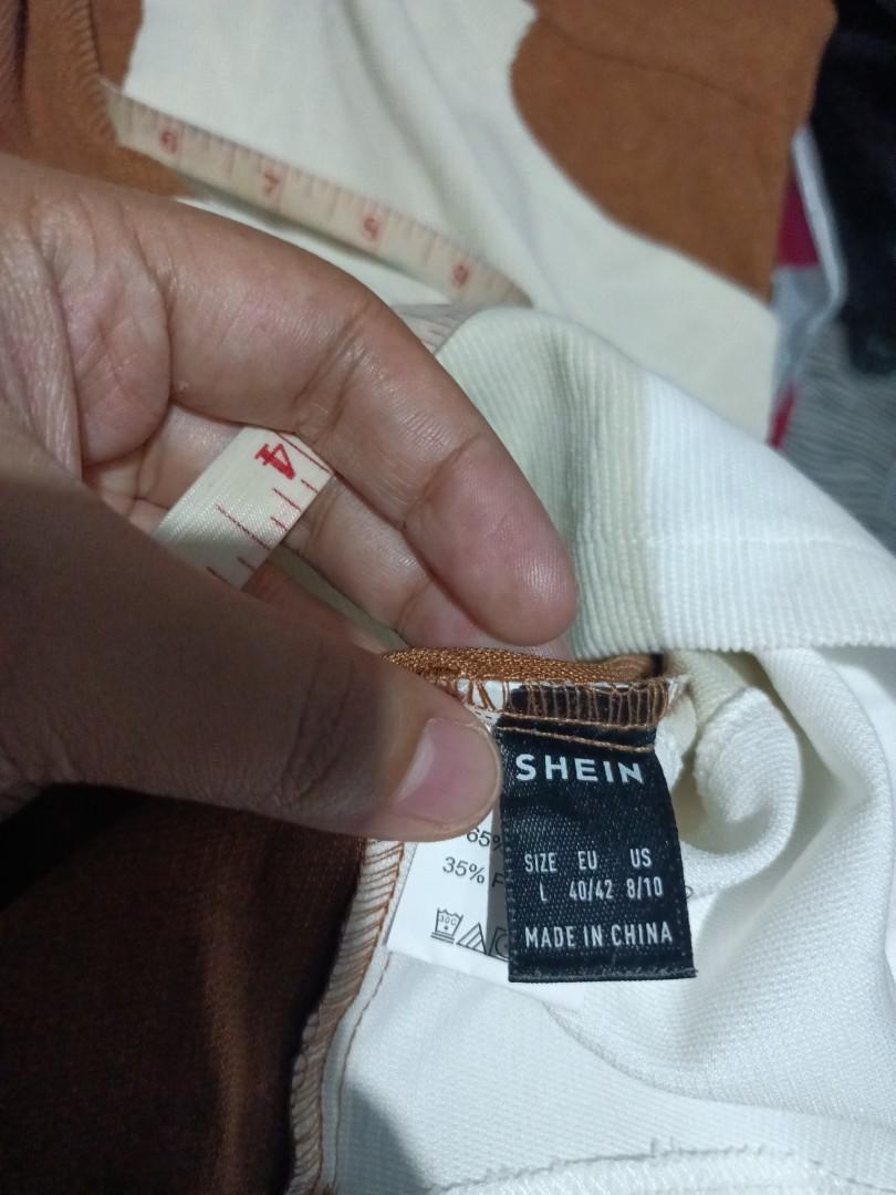Shein corduroy skirt (Category: Skirts) located in Bayombong. Submitted by nicsxoxo7 (Listing ID 1175978216, Image 2). Description: large on tag 16 1/2 inches waist 17 inches length.