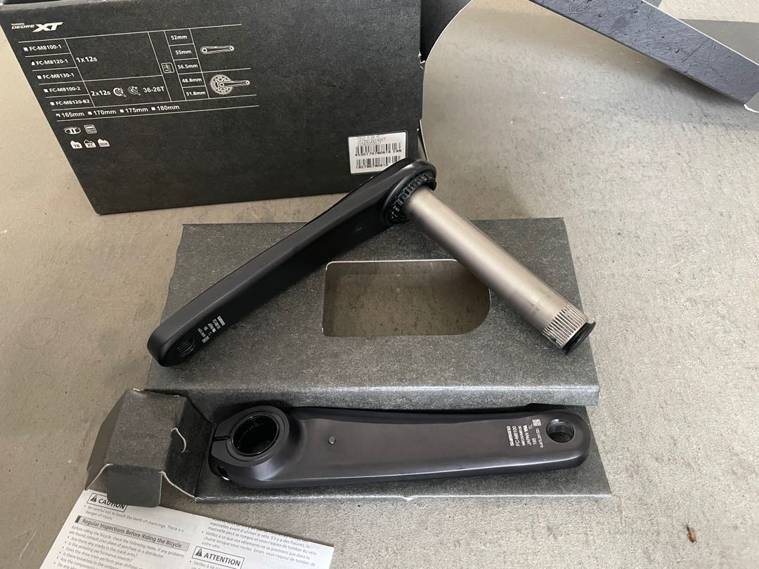 SHIMANO XT CRANK FC-M8130 165mm, Sports 