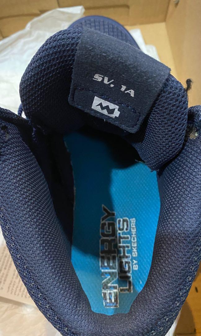 Skechers energy lights blue top