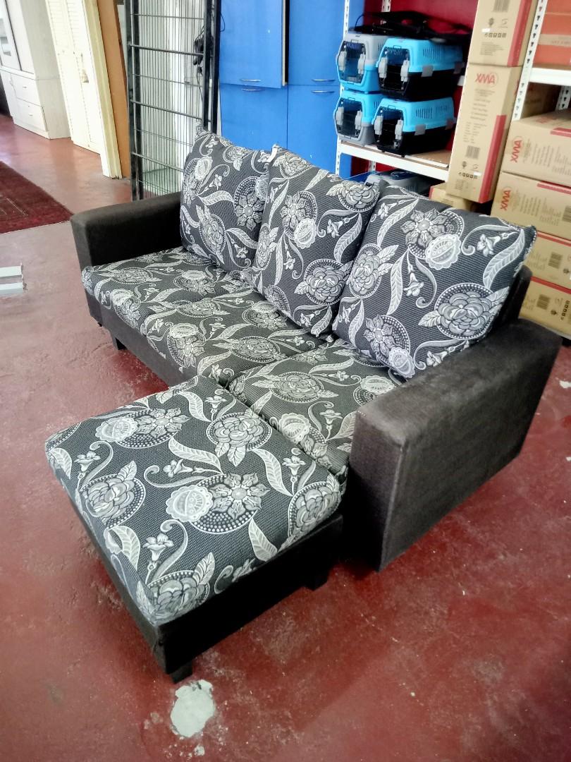 Sofa Fabric 3 Seater With Leg Rest Length 180cm x Width 70cm x Height