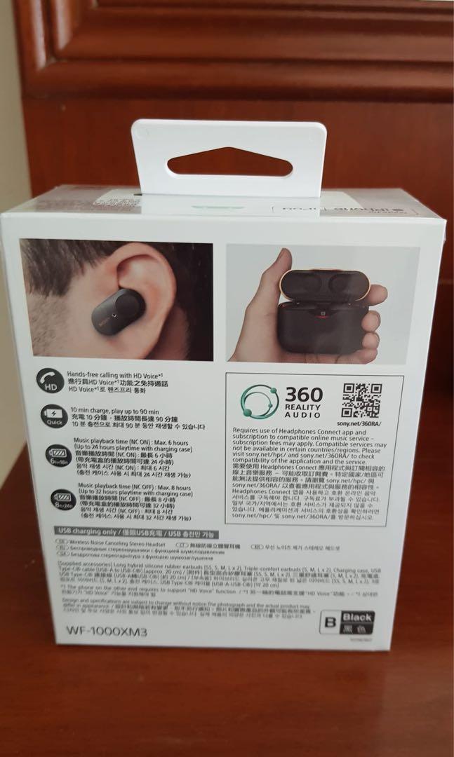 Sony WF1000 XM3 (Category: Earphones) located in Singapore. Submitted by nbkaren (Listing ID 1175947798, Image 2). Description: .