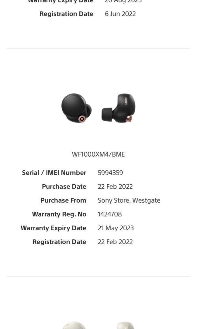 Sony WF1000XM4 Black, Audio, Earphones on Carousell
