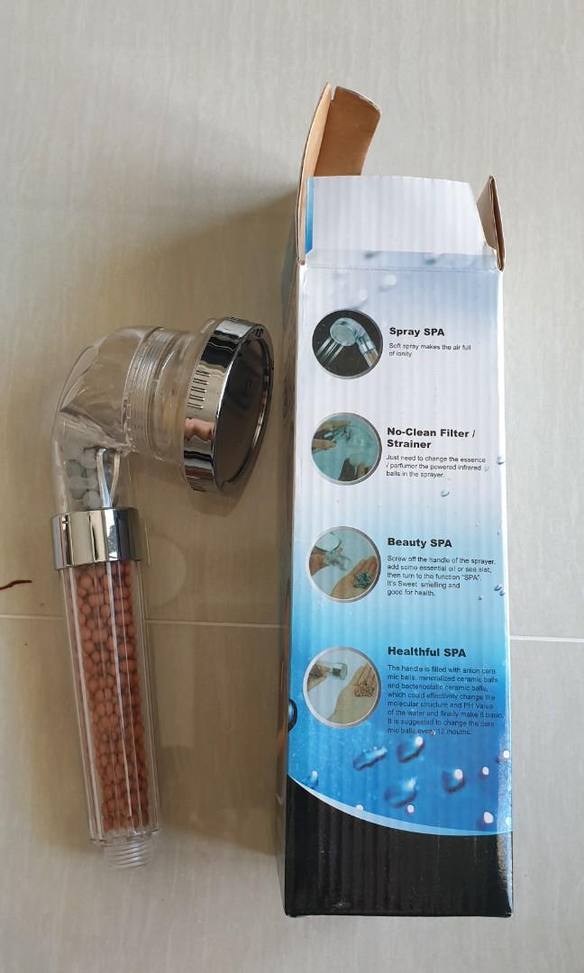 THREE SETTING H20 SHOWER HEAD, Furniture & Home Living