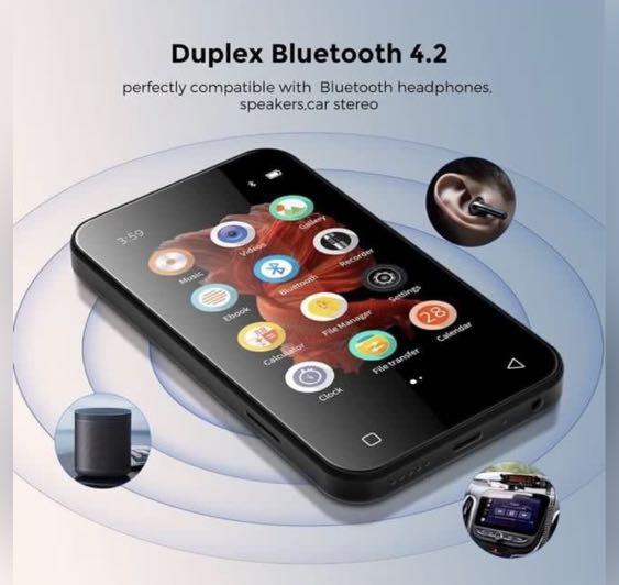TIMMKOO MP3 Player with Bluetooth, Audio, Portable Music Players on