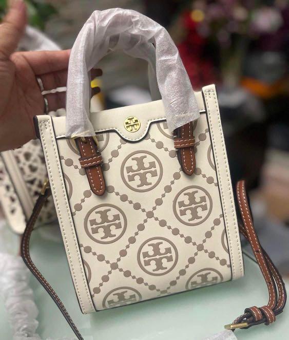 Tory Burch Embossed Mini Tote in New Cream, Women's Fashion, Bags &  Wallets, Tote Bags on Carousell