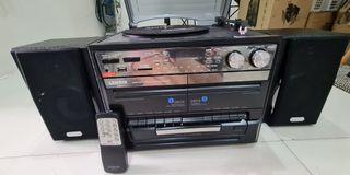 Turntable cassette radion system