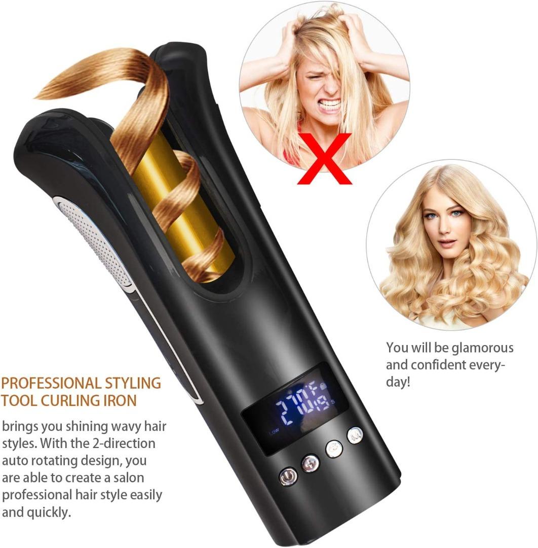Umate Automatic Rotation Hair Curling Iron Womdee Professional