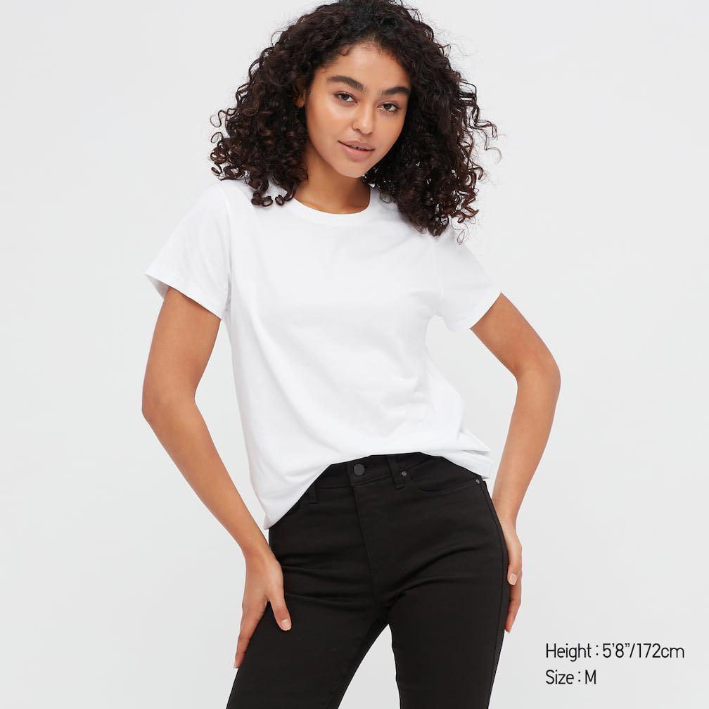 HOT Uniqlo Supima Cotton Crew T Shirt Crew Neck Uniqlo Uniqlo