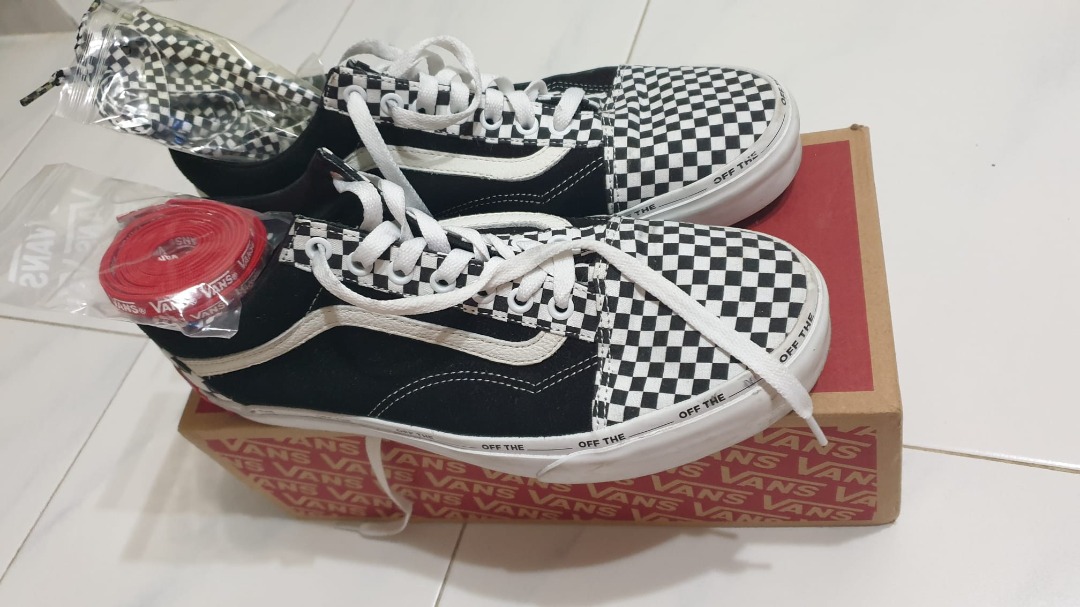 vans old skool checkerboard disarray
