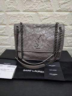 Vgc YSL niki Medium grey 2021