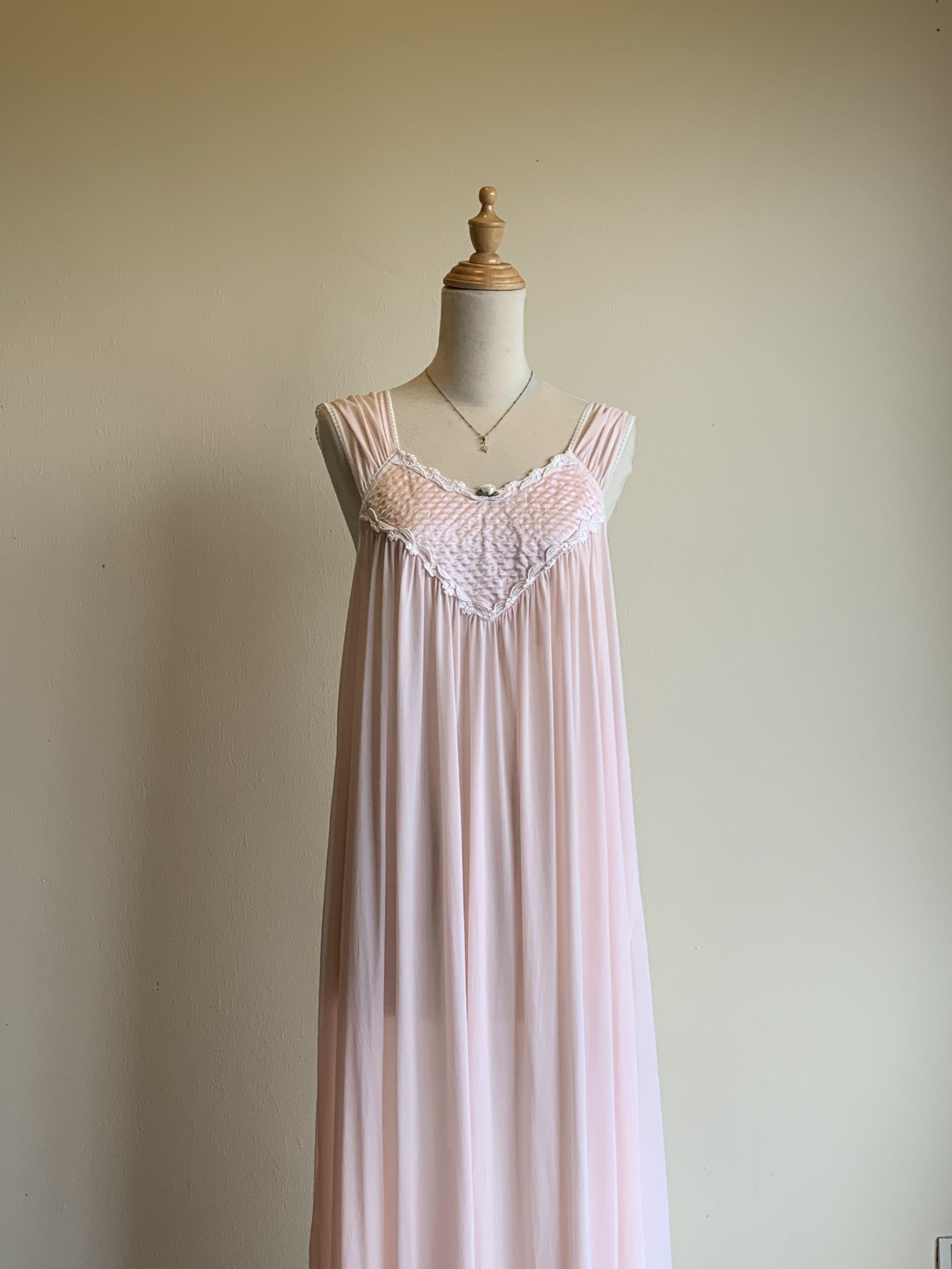 Vintage shop pink nightgown