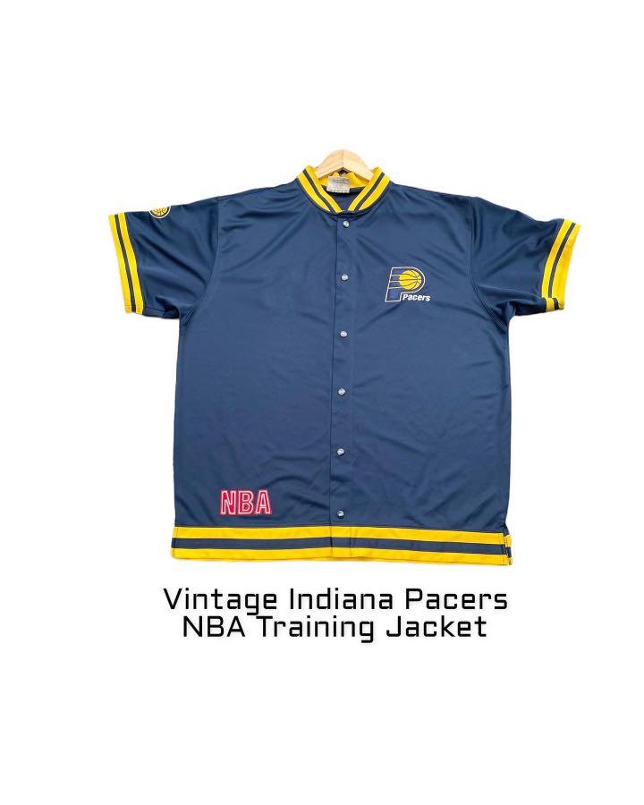Vintage NBA Indiana Pacers Training Jacket Men s Fashion Tops