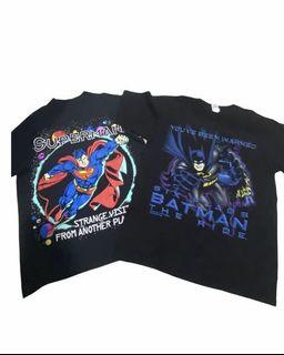 Vintage Superman and Batman shirt