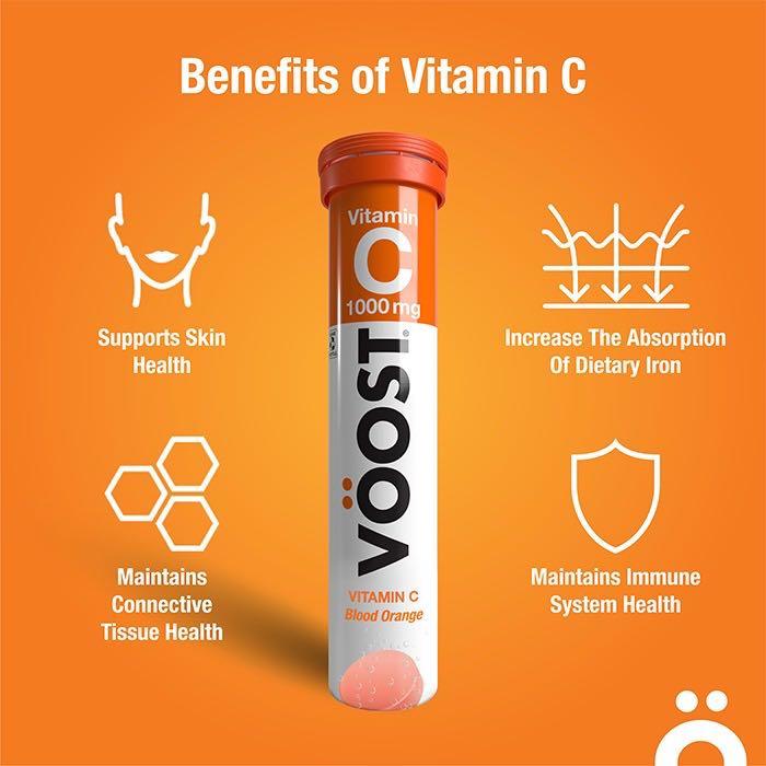 VOOST Vitamin C Effervescent Vitamin Supplement 40 Tabs immune system