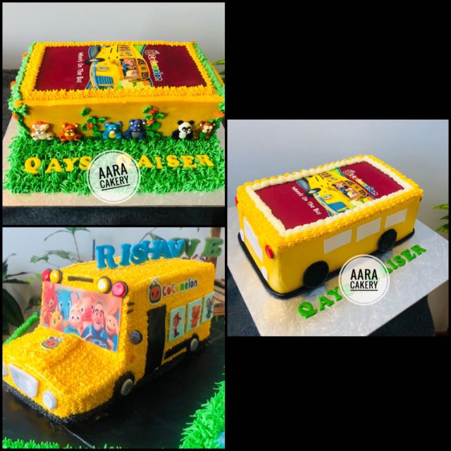 Free shuttle bus cake | The Cake Créche