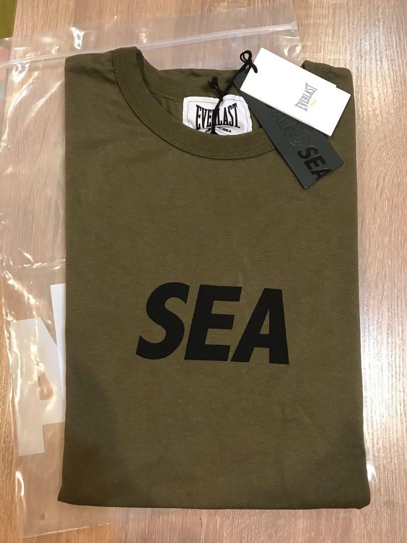 WIND AND SEA x EVERLAST 22ss /Olive, 男裝, 上身及套裝, T-shirt
