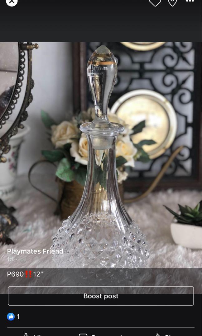 Wine decanter (Category: Other Kitchenware & Tableware) located in Dipolog. Submitted by playmatesfriend.ph (Listing ID 1175918029, Image 1). Description: 12”height .