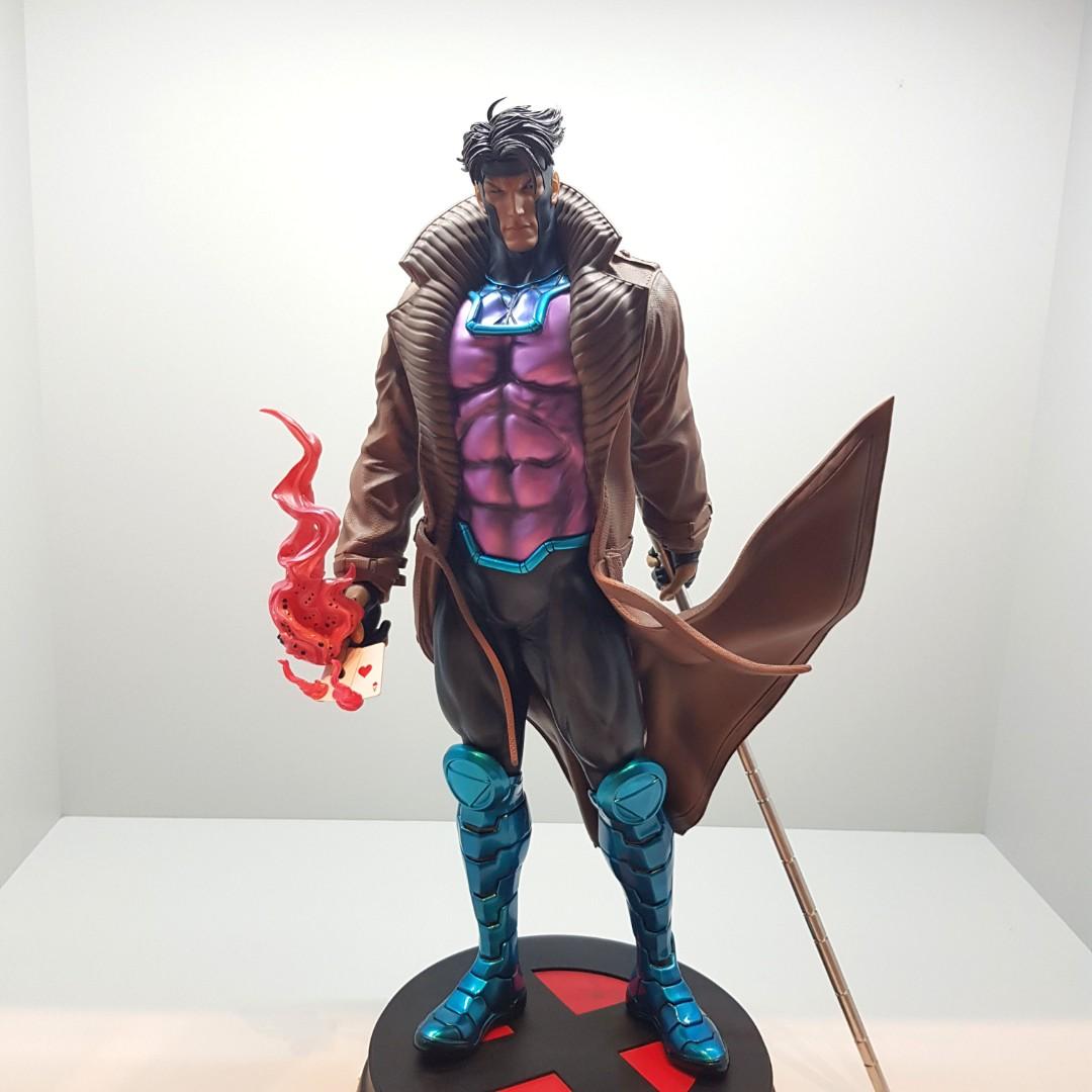 Gambit 1/4 Statue Wolfpax Xmen Sideshow, Hobbies & Toys, Toys & Games