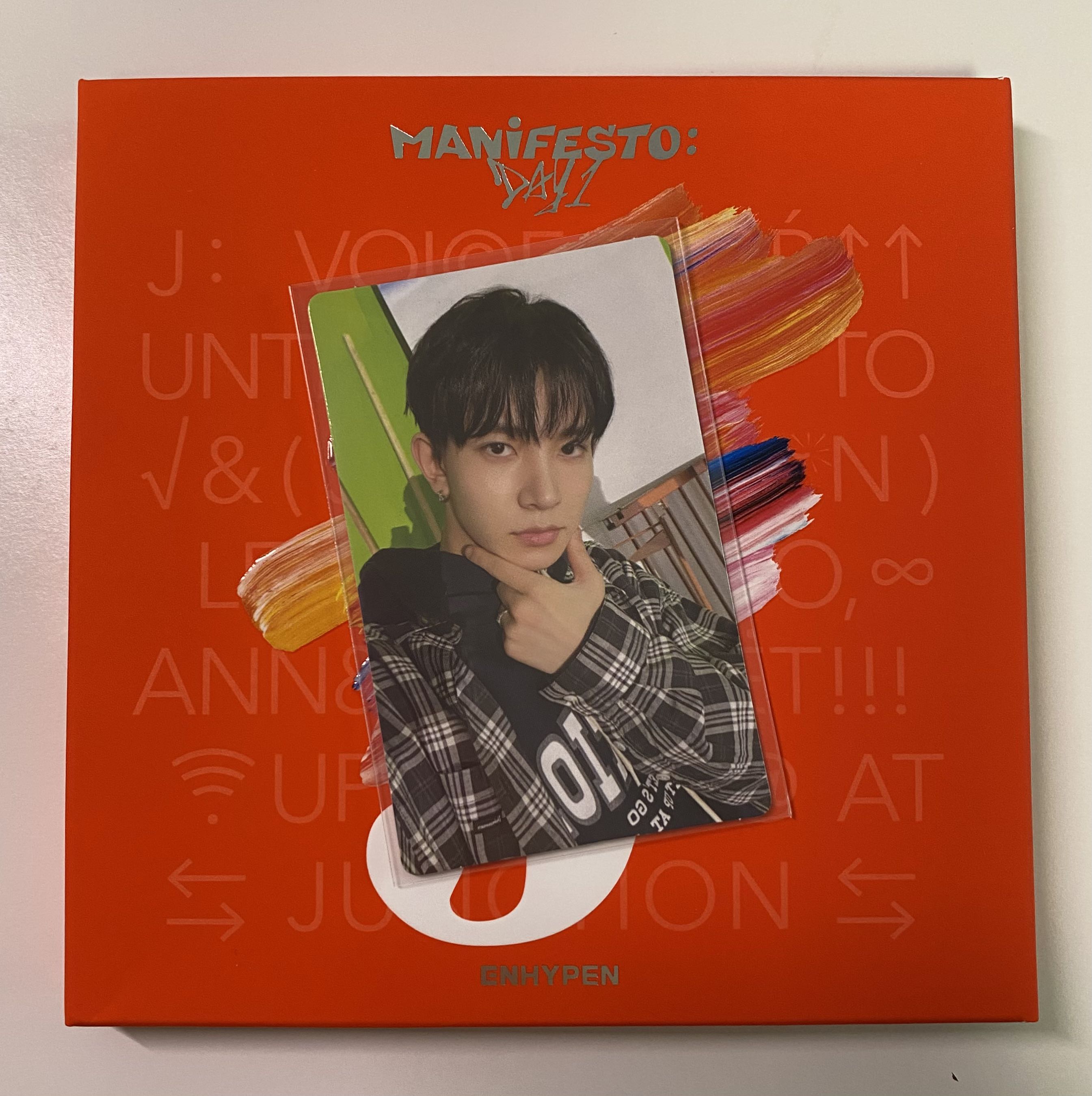 wtt/wts] enhypen manifesto day one mdo engene J version heeseung pc, Hobbies  & Toys, Memorabilia & Collectibles, K-Wave on Carousell