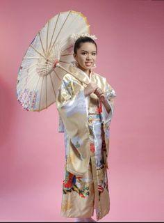 Yellow Japanese Kimono Set
