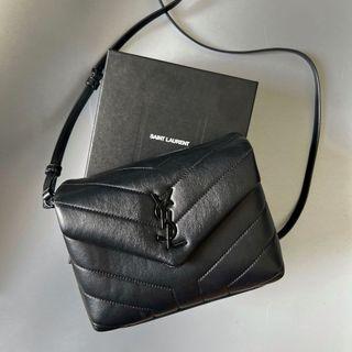 YSL Mini Loulou All Black 2018 (19x14cm). Dustbag, booklet, card, box.