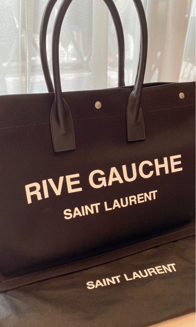 Rive Gauche YSL tote Bag Black (with Authentic ID), Women's Fashion