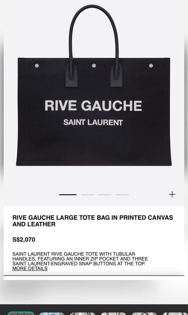 Rive Gauche YSL tote Bag Black (with Authentic ID), Women's Fashion