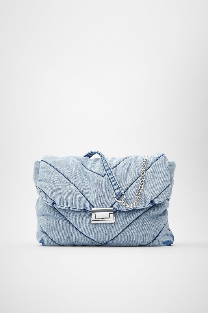 Zara denim backpack cheap