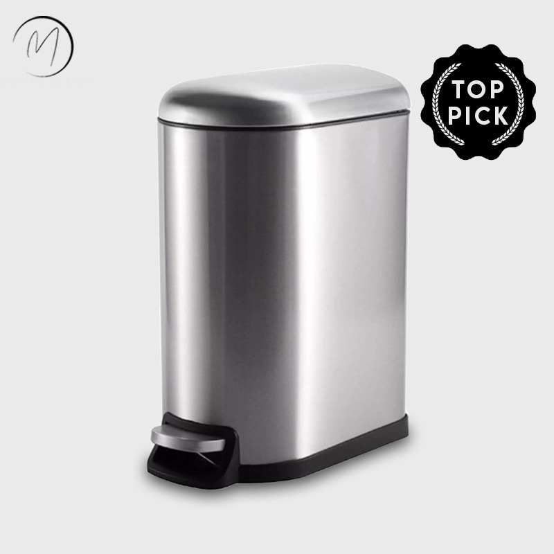 10L MCurve Stainless Steel Pedal Bin With Soft Close /Step Bin/Trash