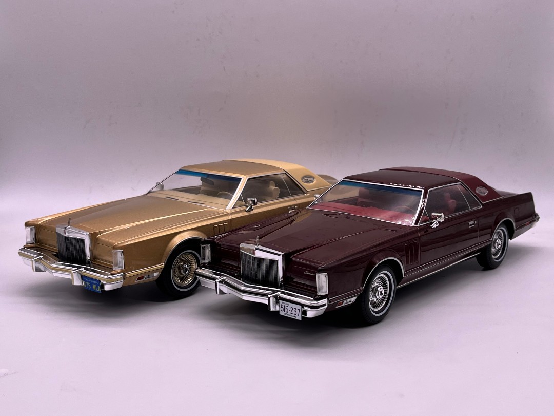 新品お買い得MODELCAR 1/18 リンカーン コンチネンタル Mk.V 1977 gold 乗用車