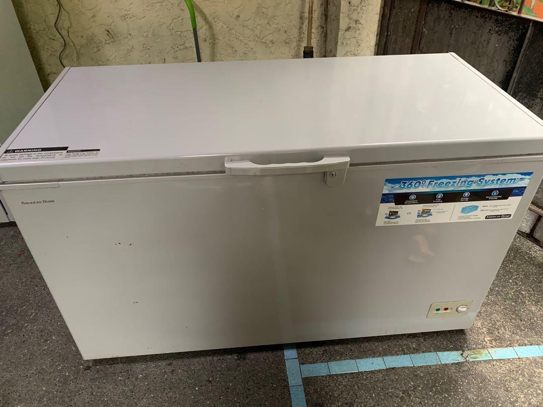15cu.ft American Home Chest Freezer and 10.2cu.ft Cooler package, TV