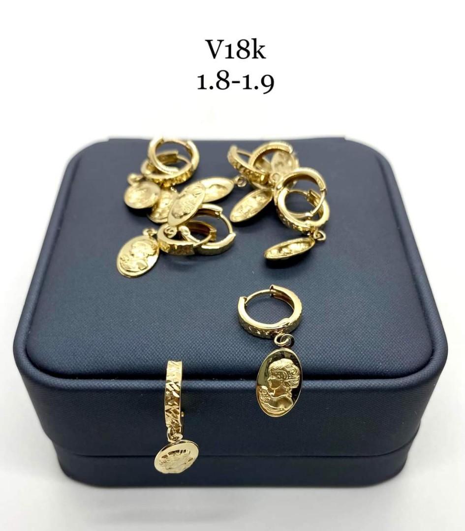 18k金 saudi gold earrings - starrvybzonline.com