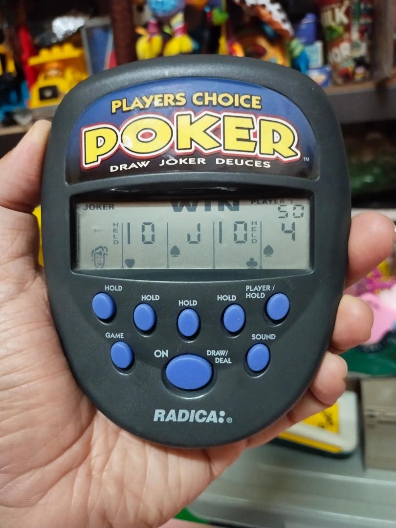 Vintage 1997 Radica Players Choice Poker Electronic Handheld Game