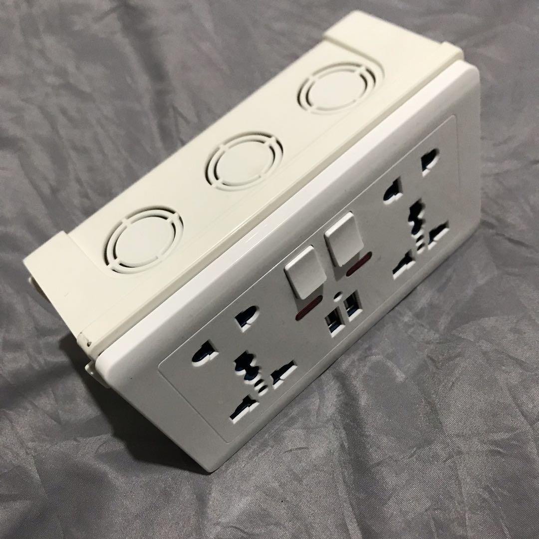 1 set Wall Socket with USB Plug (Category: Electrical, Adaptors & Sockets) located in Paranaque City. Submitted by damit101 (Listing ID 1177694844, Image 2). Description: 100% new and high quality This socket is suitable for many countries, international socket, socket universal. With safety door, it is safer to use. High quality phosphor bronze is adopted. It applies to many countries.For example, British standards, American standards, European 