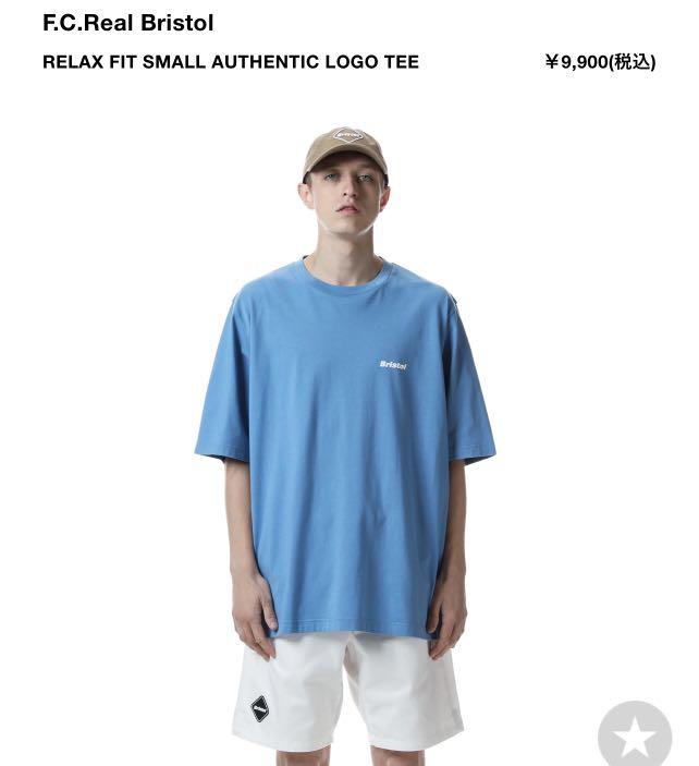 22 S/S FCRB RELAX FIT SMALL AUTHENTIC LOGO TEE FC REAL BRISTOL
