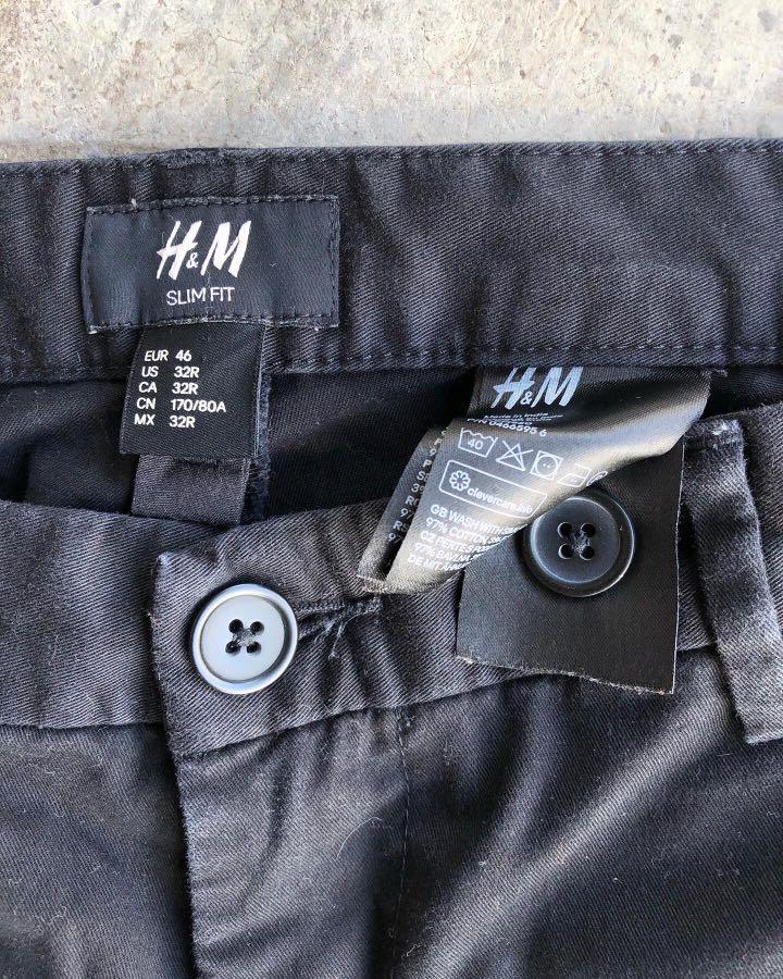 H&m store black chinos