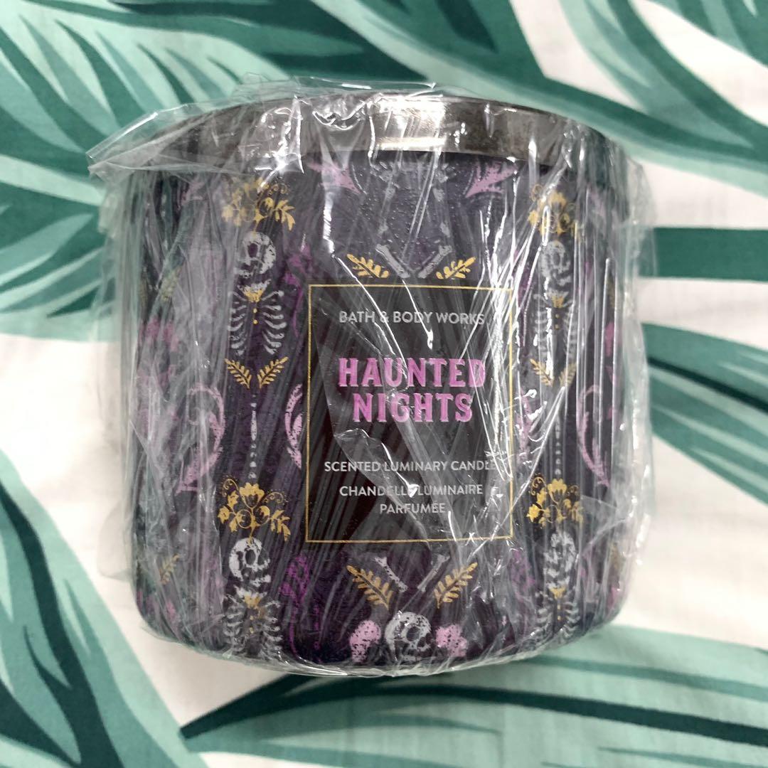 bath and body works haunted nights candle