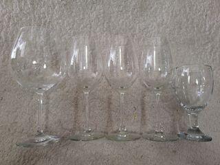 5 Wine glasses