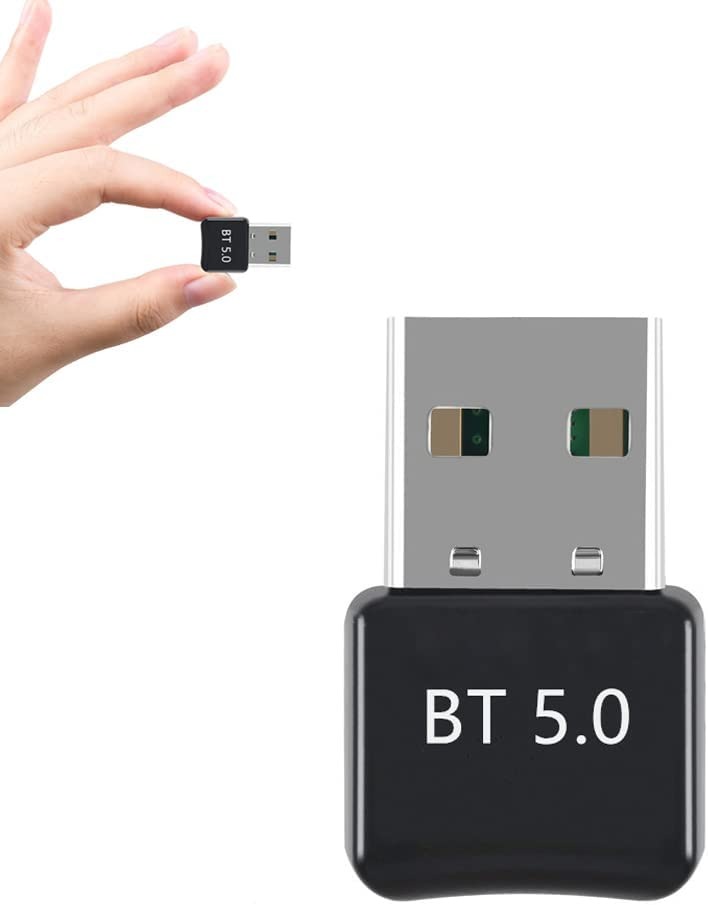 Bluetooth Dongle 5.0 Adapter for Windows 11/10/8/7/XP for Desktop Headset Bluetooth Adapter for PC Speaker Keyboard Laptop USB Bluetooth Adapter 5.0 USB Dongle Mouse 2 Pack 