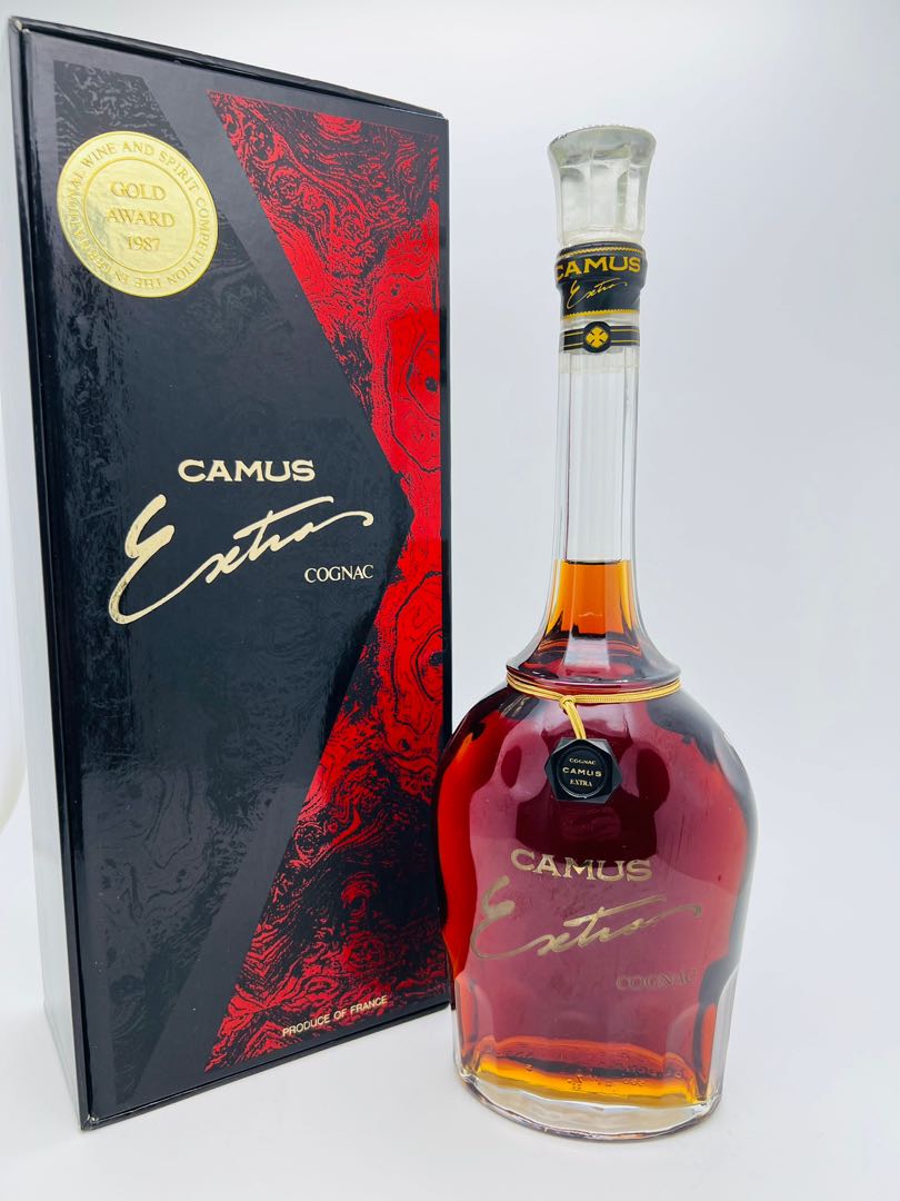 舊酒金花頂級干邑80's Camus extra cognac 700ml, 嘢食& 嘢飲, 酒精 
