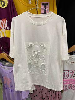 白色鋼印立體🐻 胸圍44-50吋 衣長71公分 原價333 清倉200 現貨一件