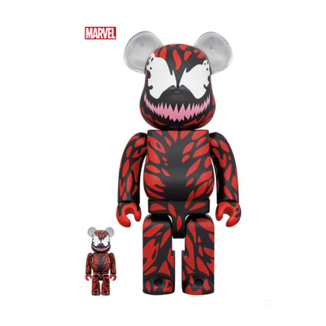 全新現貨收消費券bearbrick be@rbrick spiderman carnage 100% 400% 4+