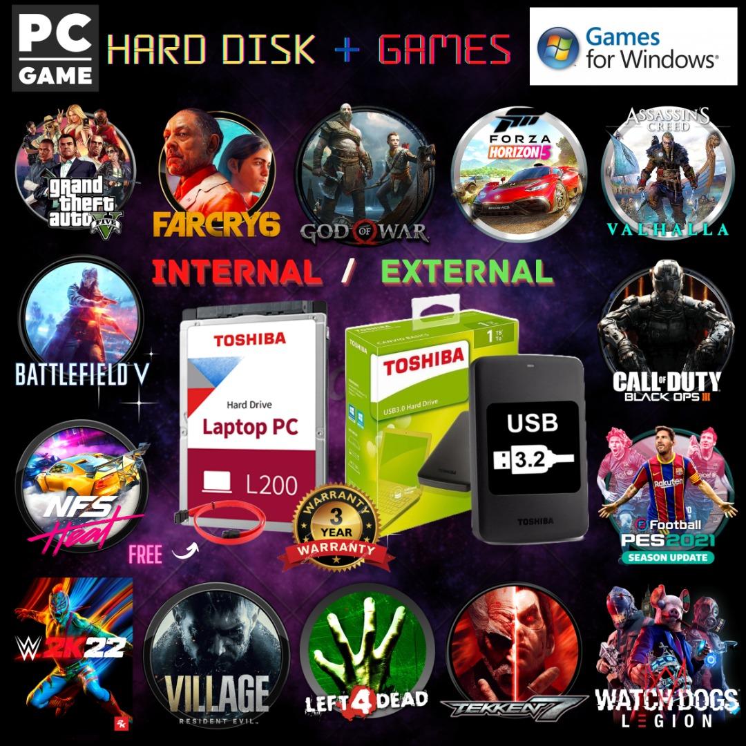 PC Game (FREE 1TB External Hard Disk)