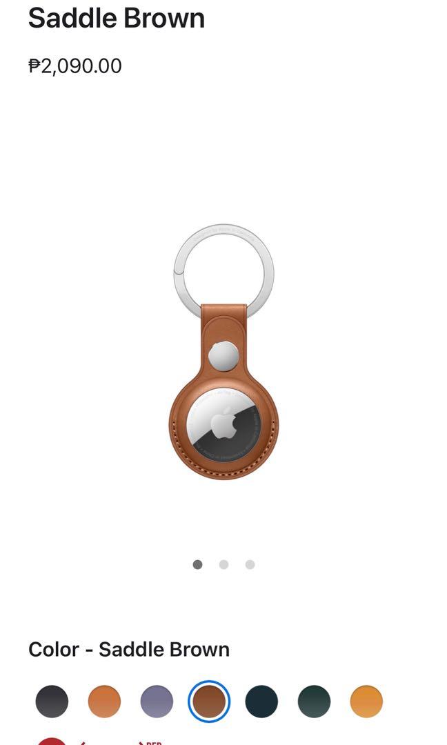 Apple AirTag Leather Key Ring, Computers & Tech, Parts & Accessories