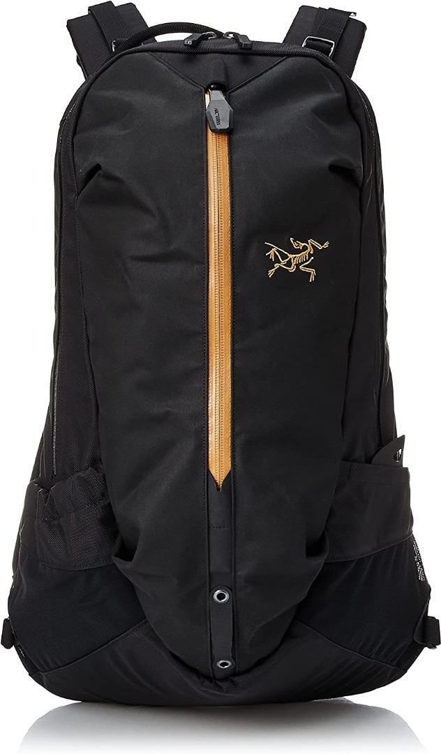 全新現貨ARC'TERYX ARRO 22 - 黃金黑(24K Black), 男裝, 袋, 背包