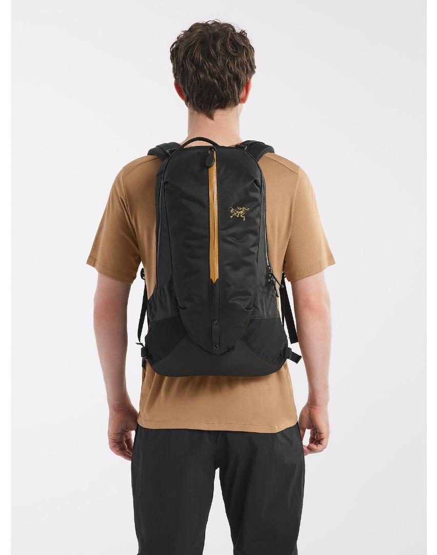 全新現貨ARC'TERYX ARRO 22 - 黃金黑(24K Black), 男裝, 袋, 背包