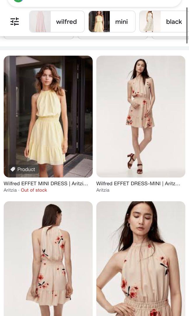 aritzia wilfred effet dress size xs